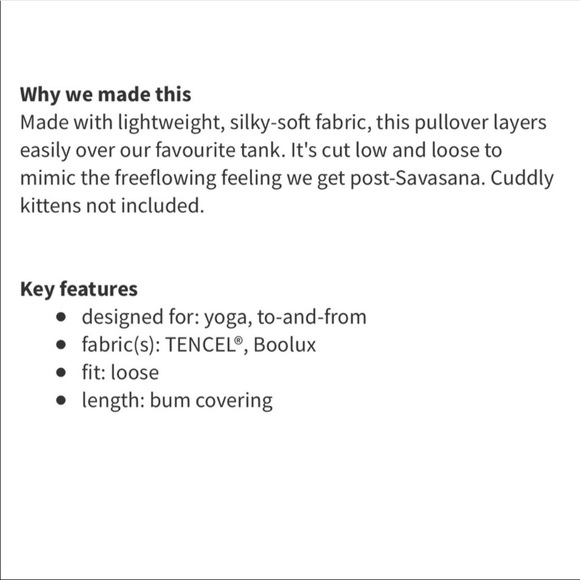 Lululemon Unity Pullover - Picture 2 of 8